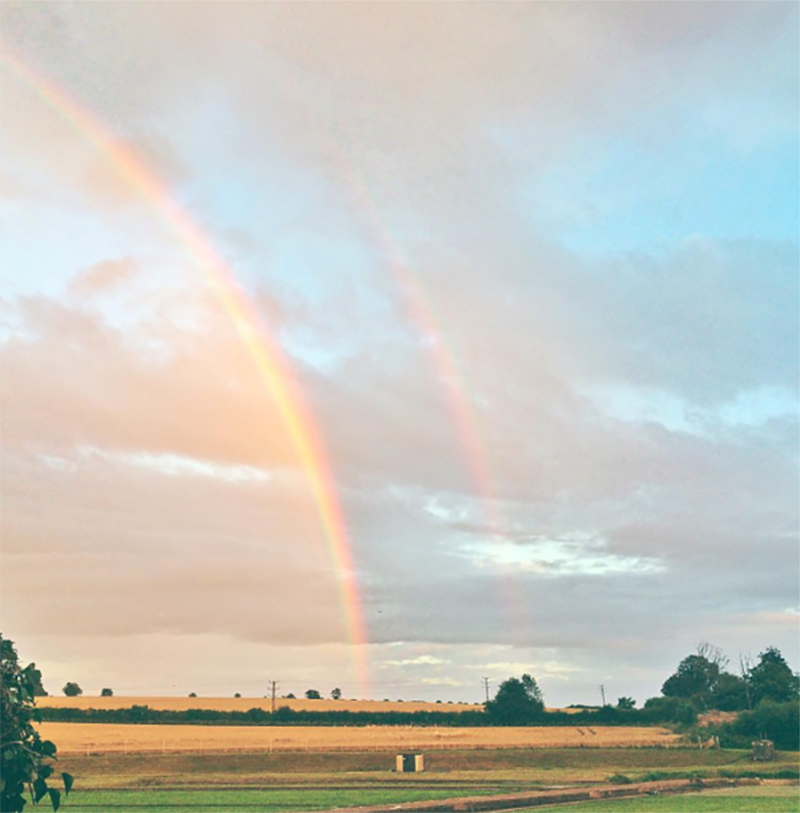 Gorgeous Double Rainbow In Hampshire Countryside | The Elgin Avenue Blog