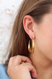 Dinny Hall Large Gold Hoop Earrings | Hoop Style Guide | The Elgin Avenue Blog