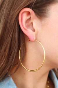 Dinny Hall Large Gold Hoop Earrings | Hoop Style Guide | The Elgin Avenue Blog