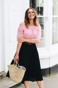 Pink Joules Bardot Top Outfit | The Elgin Avenue Blog