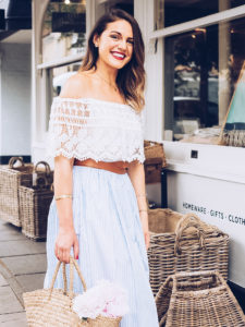 White Bardot Top Outfit | Monica Beatrice Welburn | The Elgin Avenue Blog