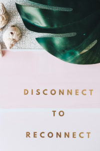 Disconnect to Reconnect | The Elgin Avenue Blog