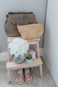 Styled Shelf With Hydrangeas | The Elgin Avenue Blog
