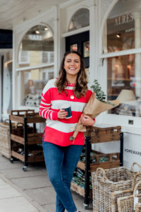 Red Striped Jumper Outfit | Monica Beatrice Welburn | The Elgin Avenue Blog