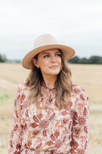 Wide Brim Blush Hat | Leaving London To Live In The Countryside | The Elgin Avenue Blog