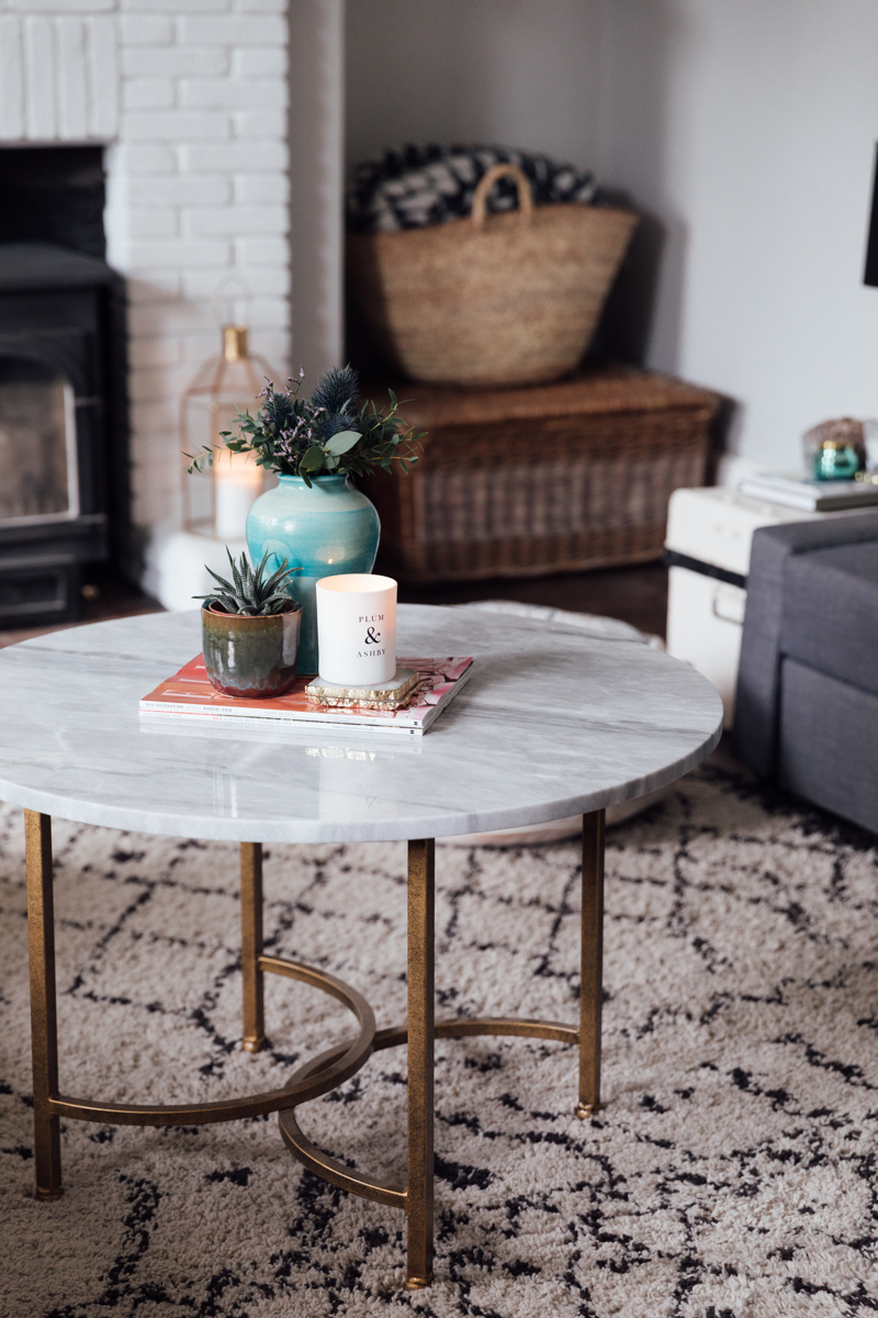 Marble Coffee Table Styling Ideas | The Elgin Avenue Blog