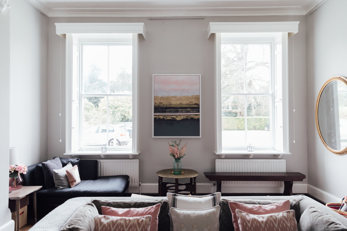 Farrow & Ball Pavillion Grey Georgian Living Room | The Elgin Avenue Blog