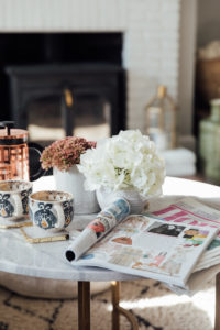 Patterned Anthropologie Mugs | The Elgin Avenue Home Tour