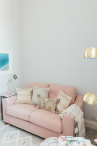 Blush Pink Sofa Home Tour | The Elgin Avenue Blog