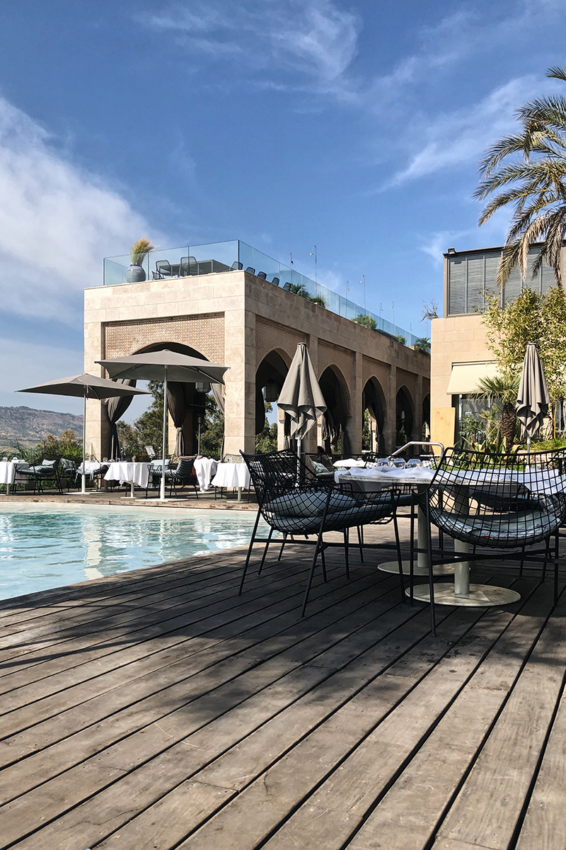 Pool Area at Hotel Sahrai Morocco | The Elgin Avenue Blog Fes Travel Guide