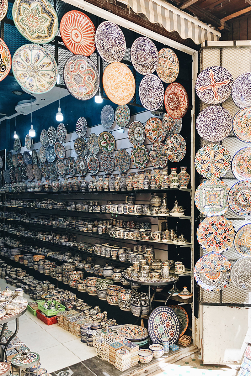 Fes Medina Shopping | Moroccan Ceramics | The Elgin Avenue Fes Travel Guide