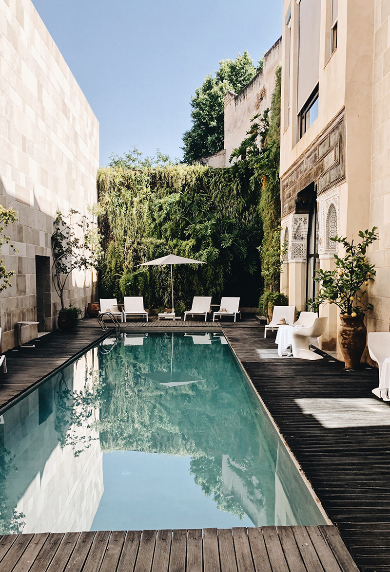 Swimming Pool at Riad Fes Morocco | Morocco Travel Guide | The Elgin Avenue Blog