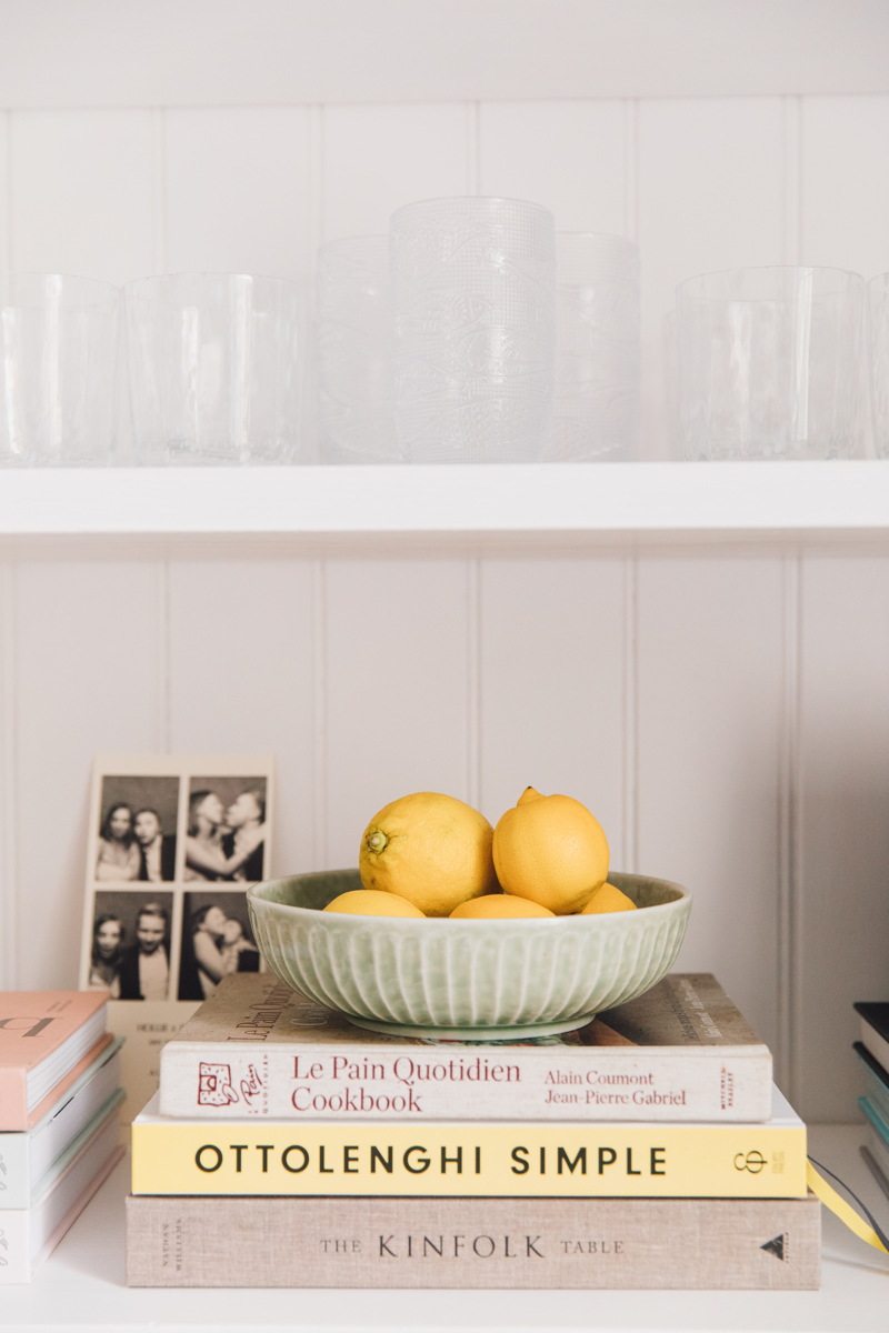 Lemons In A Pretty Green Bowl | Kitchen Styling Tips | The Elgin Avenue Blog