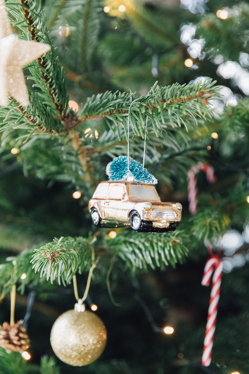 Gold Car Christmas Tree Decoration | The Elgin Avenue Blog