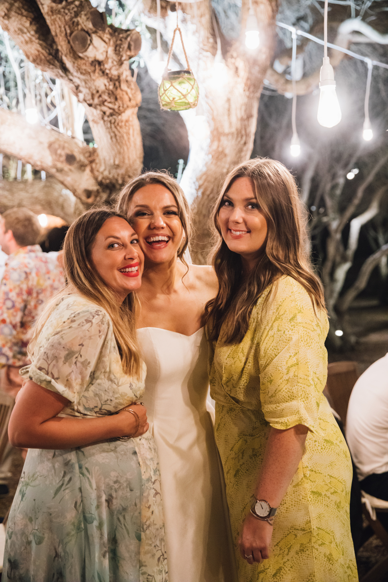 Outdoor Wedding With Fairylights Menorca Spain | Monica Beatrice Welburn Wedding