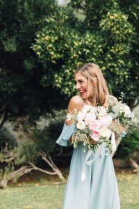 Sage Green Bridesmaid Dress by ReWritten Bridesmaids | Monica and Oli Wedding Day
