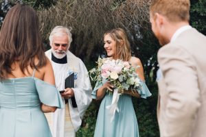 Sage Green Bridesmaid Dress by ReWritten Bridesmaids | Monica and Oli Wedding Day