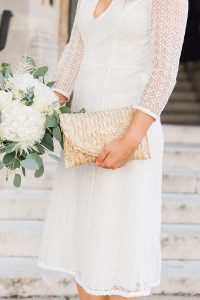 White Wedding Dress For A Small Ceremony | Monica Beatrice | The Elgin Avenue Blog