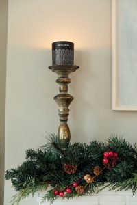 Molton Brown Juniper Jazz Candle | Wood Burning Fireplace at Christmas | The Elgin Avenue Blog
