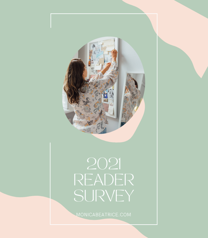 2021 Reader Survey Monica Beatrice Blog