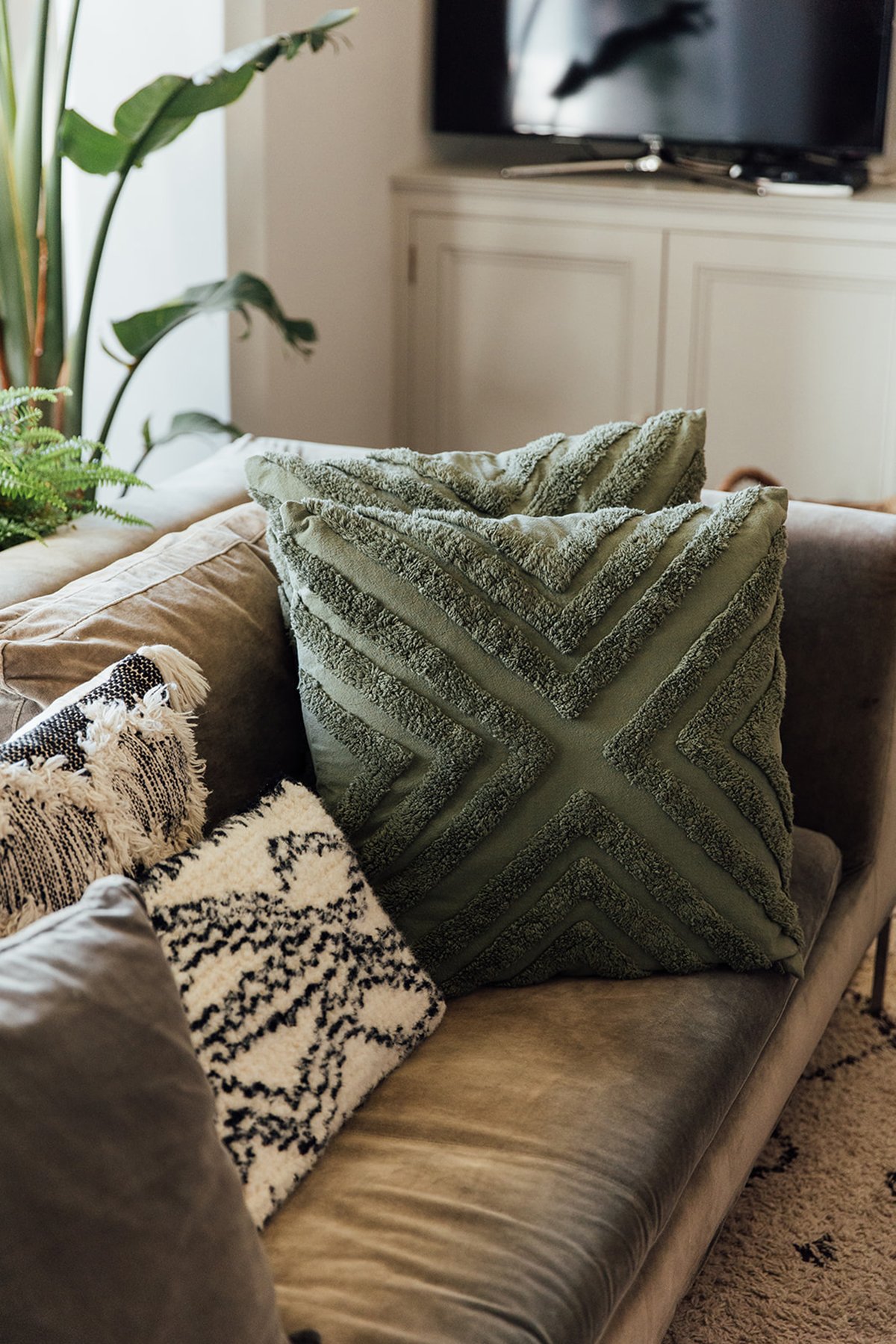 Festive Home Decor Khaki Cushions Monica Beatrice Blog