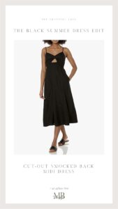Amazon Black Summer Dress | Monica Beatrice Blog